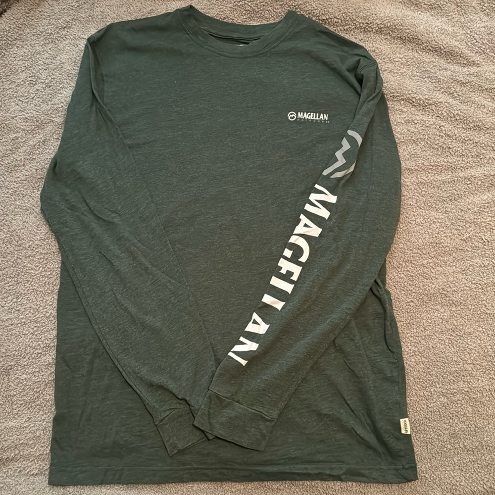 Magellan Men’s Long Sleeve Logo Tshirt - Medium